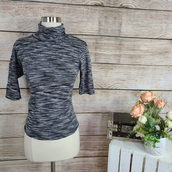 Free People Sunshine‎ Space Dye Turtleneck Top Small - Picture 1 of 5